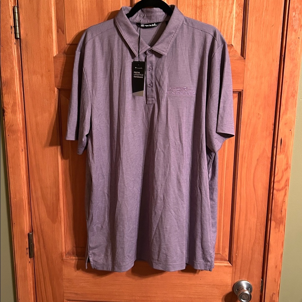 Travis Mathew Purple Polo Shirt NWT